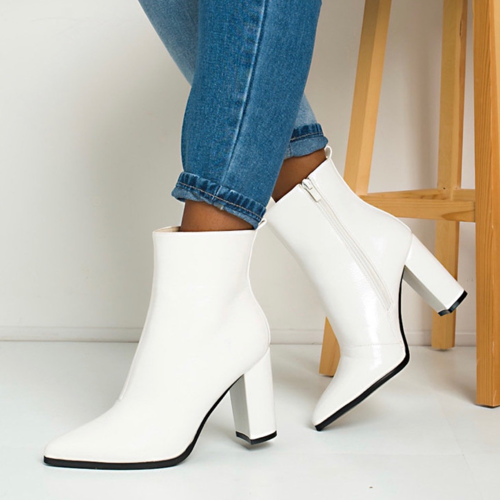 White booties